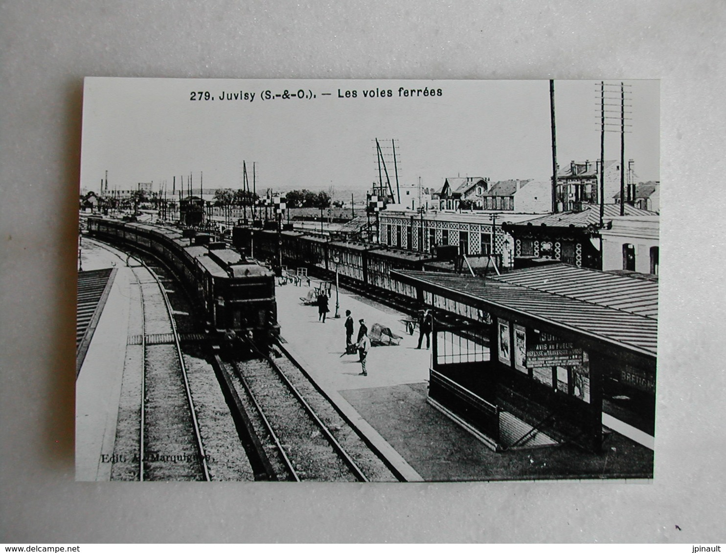 PHOTO Repro De CPA - Gare - La Gare De Juvisy - Trains