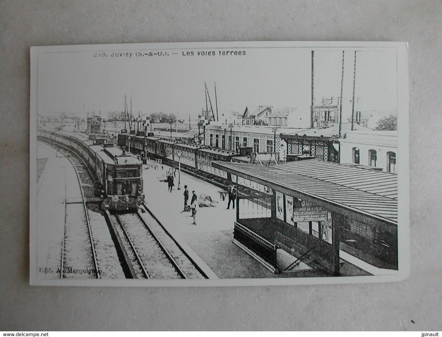 PHOTO Repro De CPA - Gare - La Gare De Juvisy - Eisenbahnen