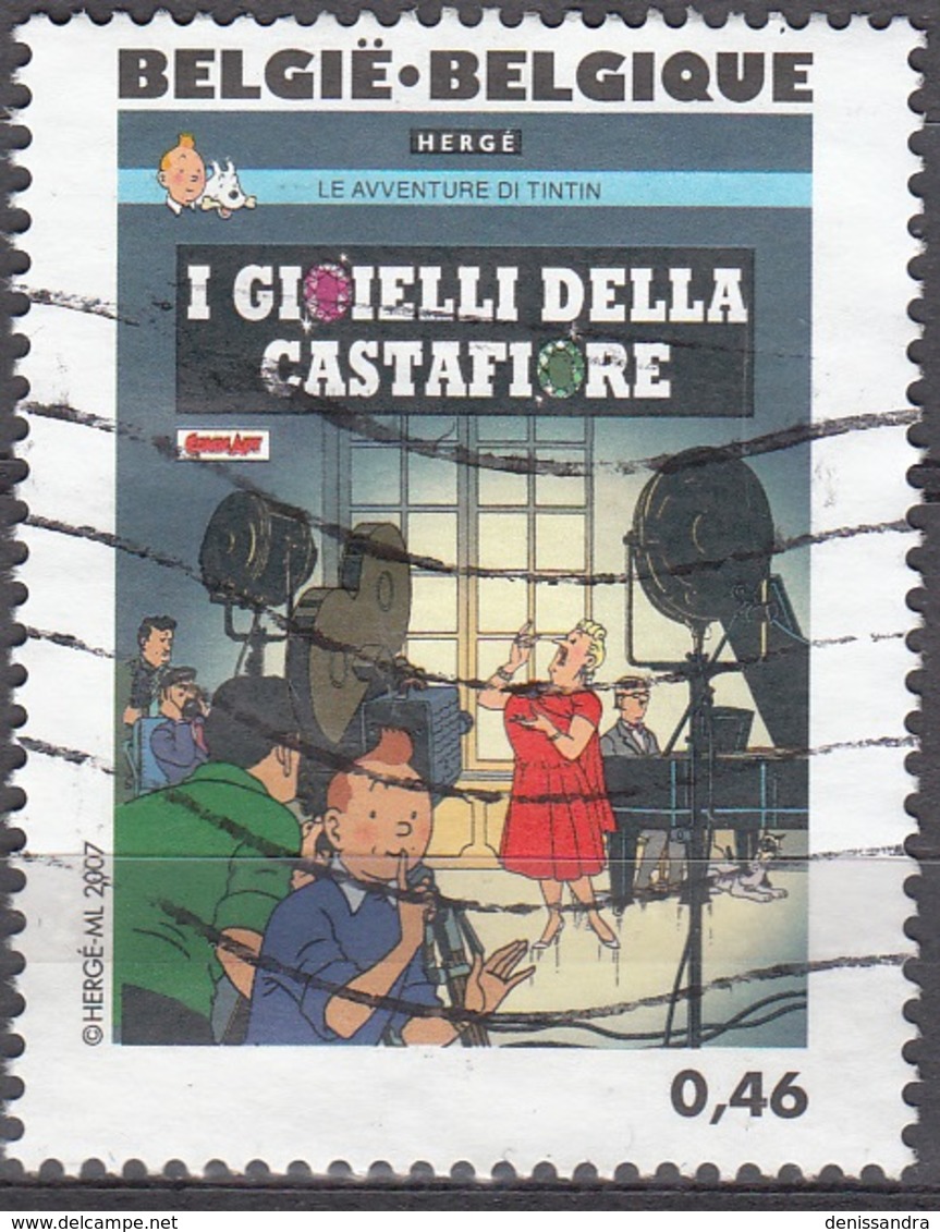 Belgique 2007 COB 3657 O Cote (2016) 1.20 Euro Tintin Les Bijoux De La Castafiore - Oblitérés