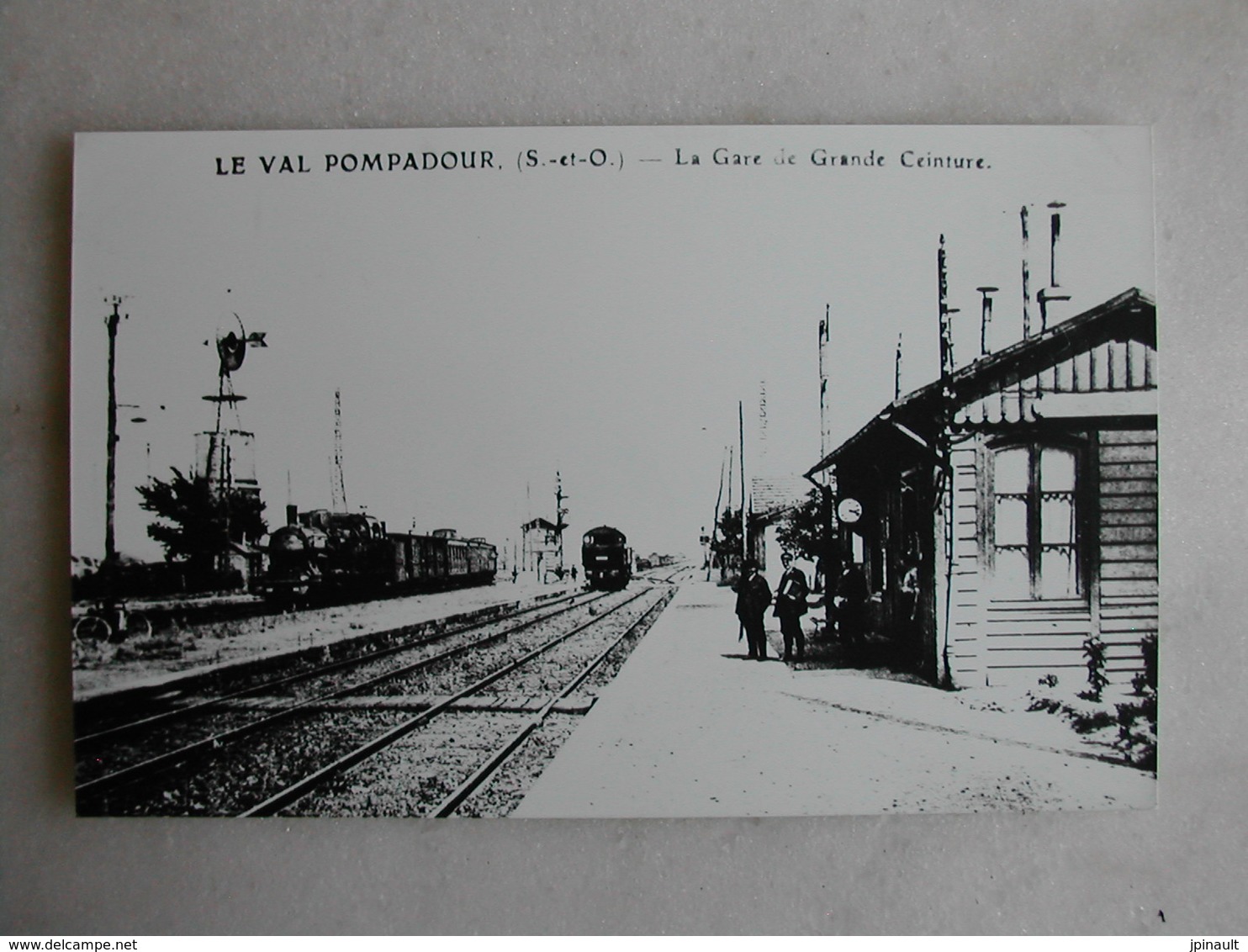 PHOTO Repro De CPA - Gare - Le Val Pompadour - La Gare De Grande Ceinture - Eisenbahnen