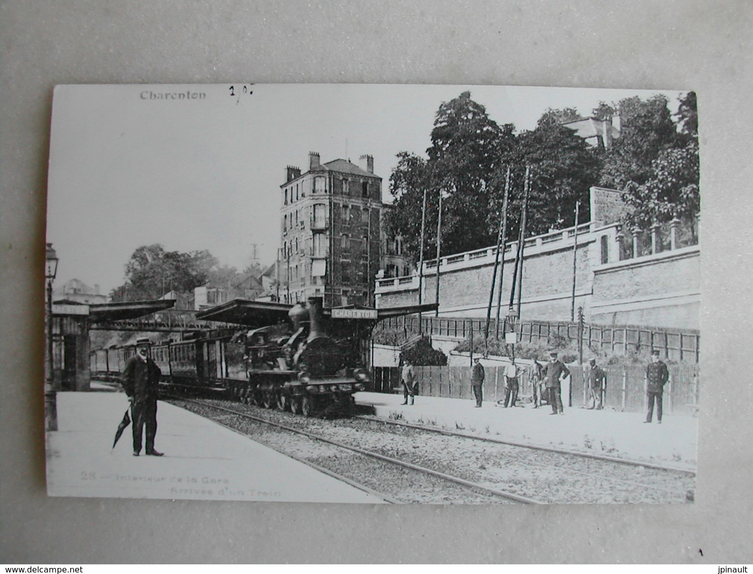 PHOTO Repro De CPA - Gare - La Gare De Charenton - Trains