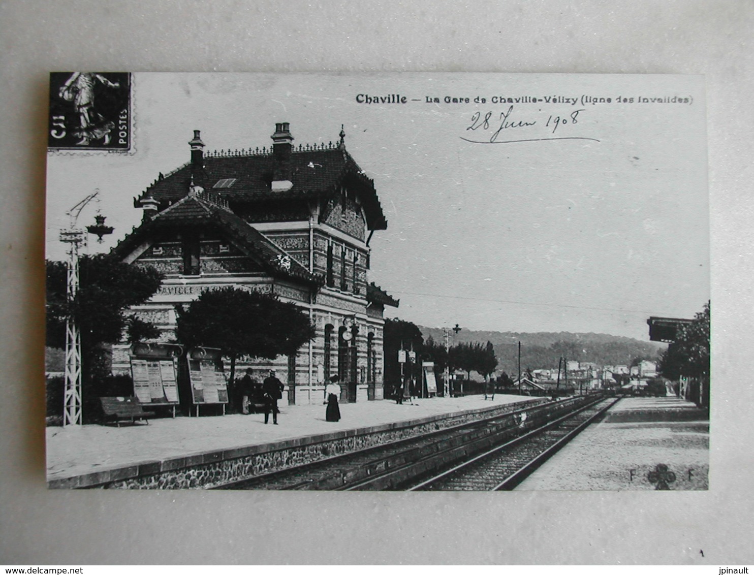 PHOTO Repro De CPA - Gare - La Gare De Chaville Vélizy - Ligne Des Invalides - Trains