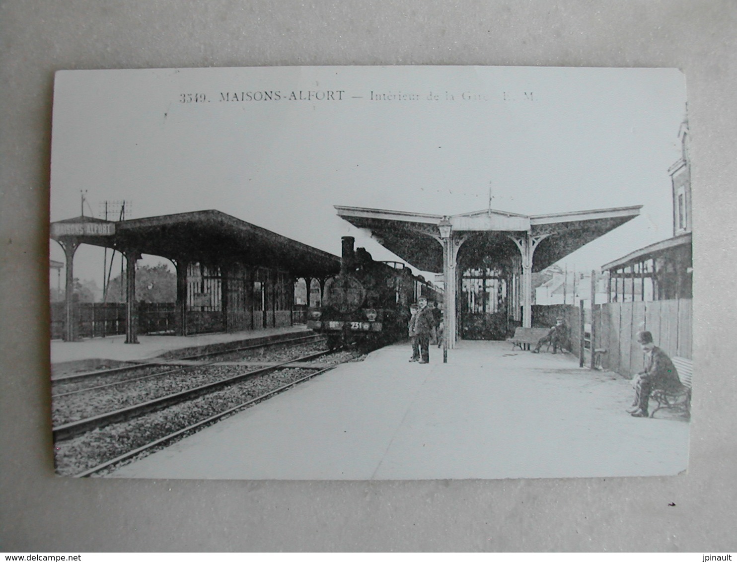 PHOTO Repro De CPA - Gare - La Gare De Maisons Alfort - Ternes