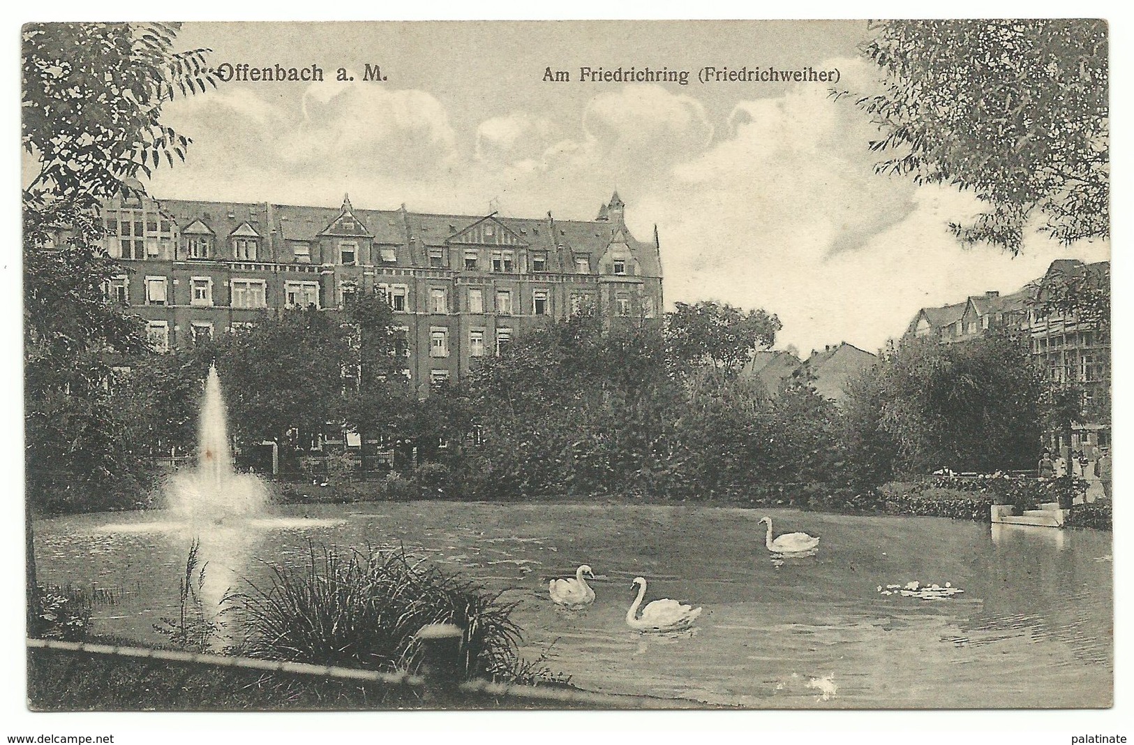 Offenbach Am Main Am Friedrichring (Friedrichweiher) 1915 Feldpost - Offenbach