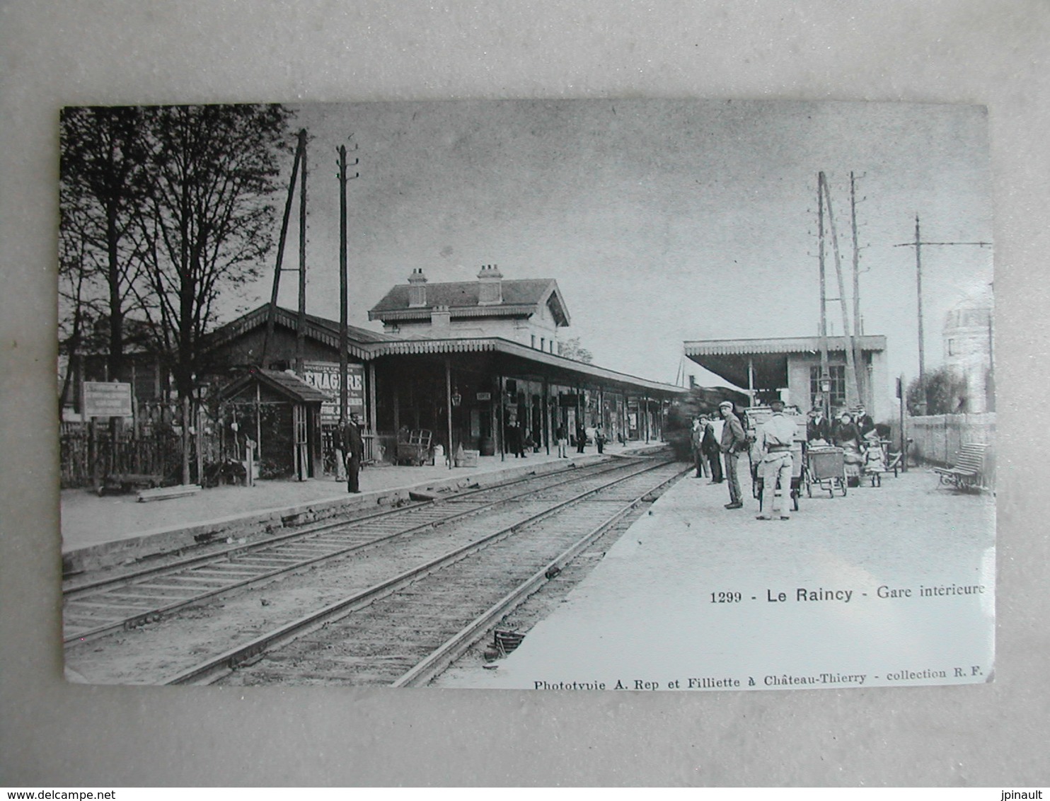 PHOTO Repro De CPA (la Vie Du Rail) - Gare - La Gare Du Raincy - Gare Intérieure - Eisenbahnen