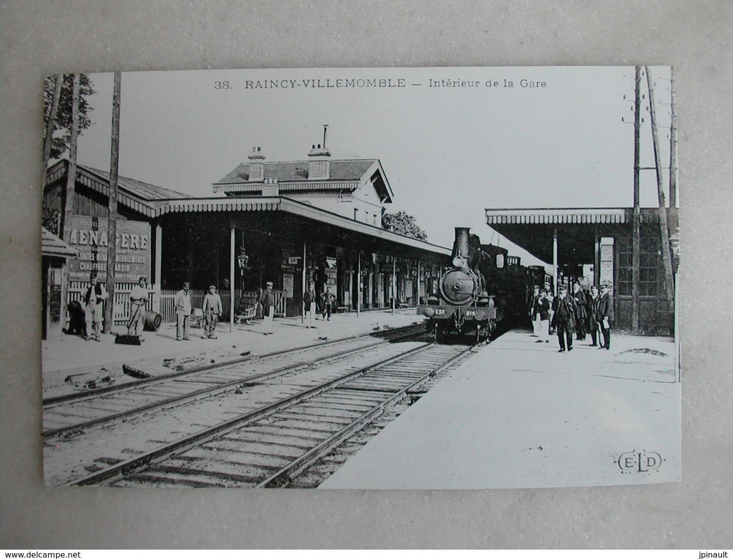 PHOTO Repro De CPA (la Vie Du Rail) - Gare - Intérieur De La Gare Du Raincy Villemomble - Eisenbahnen