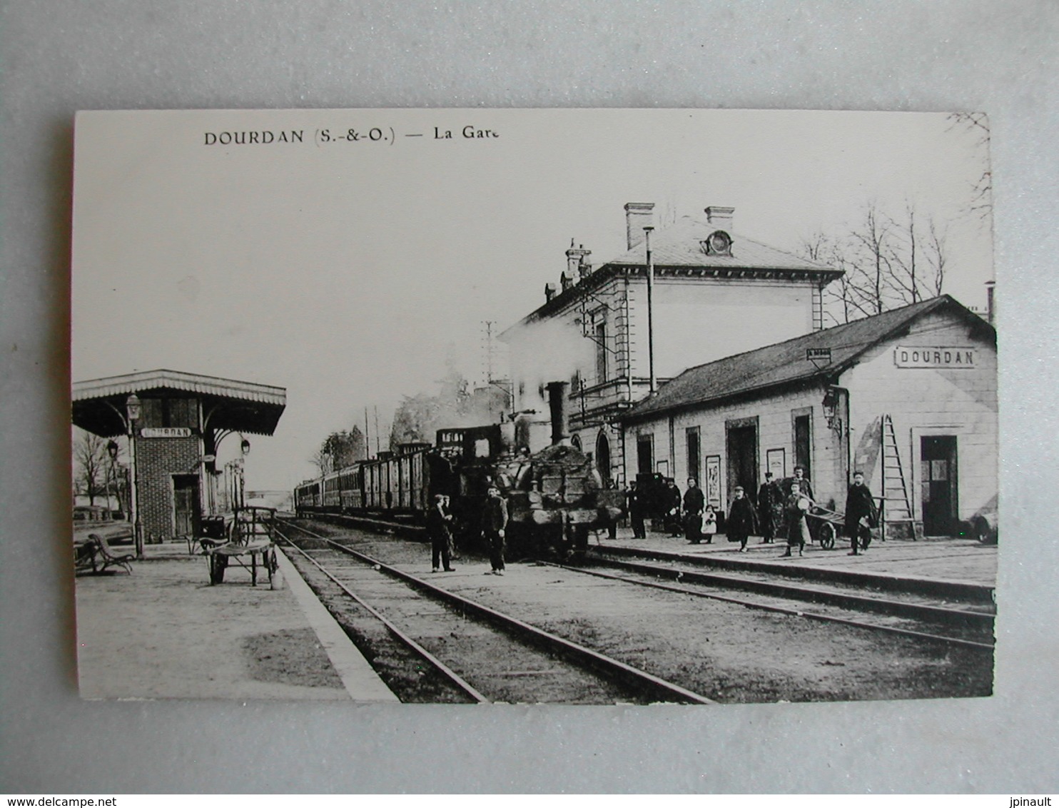 PHOTO Repro De CPA (la Vie Du Rail) - Gare - La Gare De Dourdan - Trains