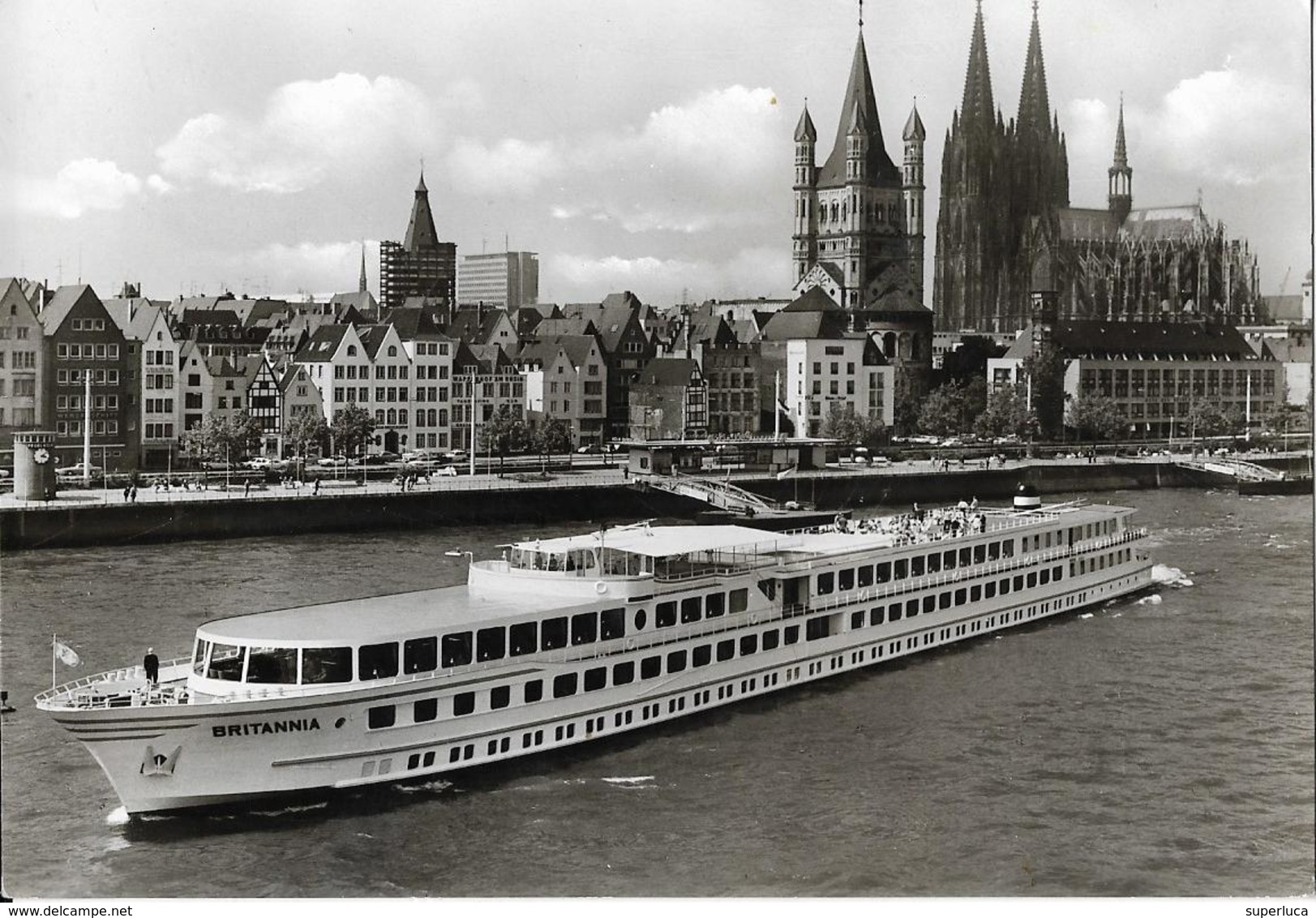 V-KABINENENCHIFF M.S. BRITANNIA-KOLN-DUSSELDORFER - Paquebots