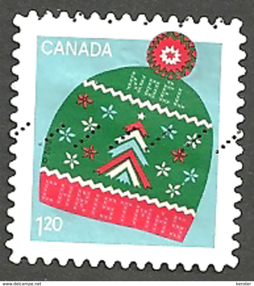 Sc. # Sc # 3136 Christmas, Warm And Cozy Touque, U.S. Rate Booklet Single 2018 Used K251 - Oblitérés