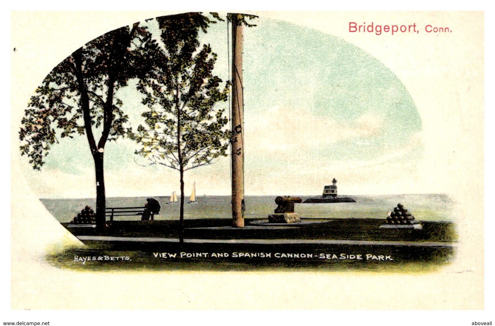 Connecticut Bridgeport Sea Side Park View And Spanish Cannon - Bridgeport