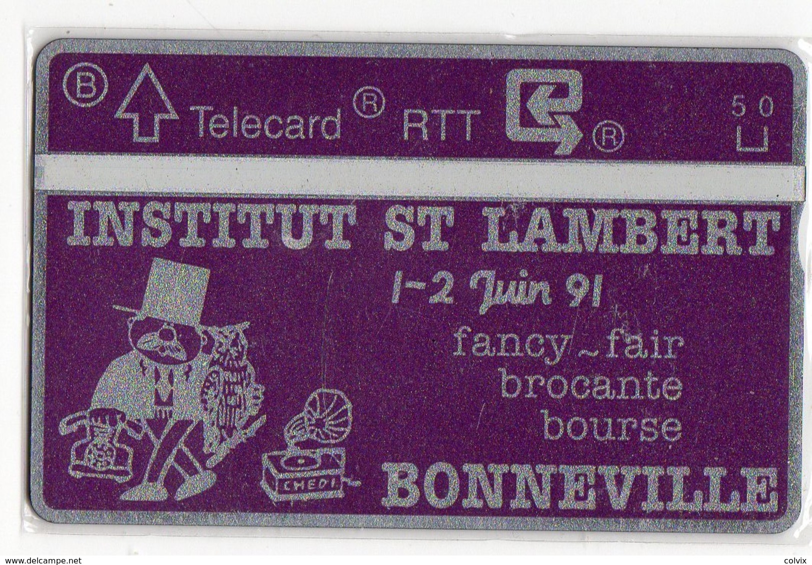 BELGIQUE TELECARTE 5 UNITES INSTITUT SAINT LAMBERT CN 102H NEUVE MINT - [4] Collections