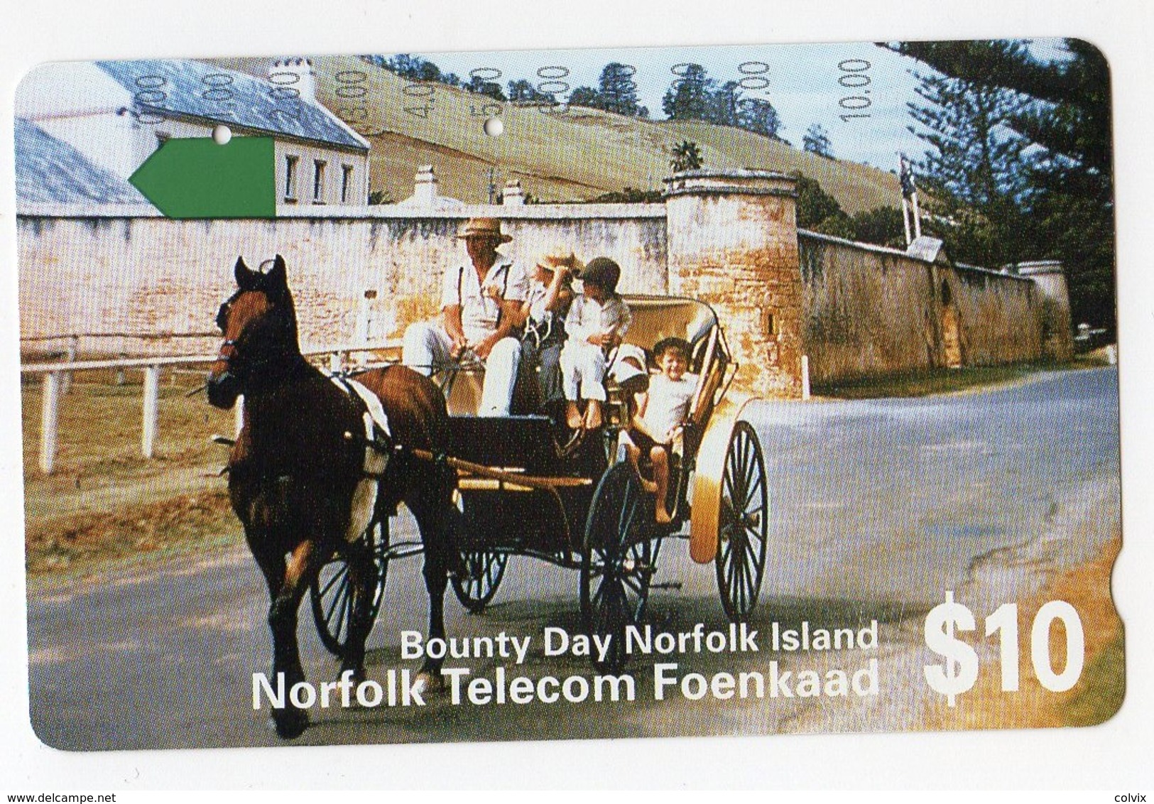 ILE NORFOLK TELECARTE 10$ BOUNTY DAY - Norfolk Eiland