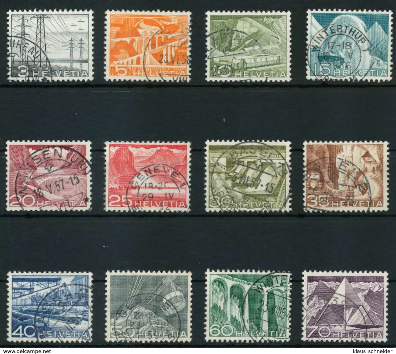 SCHWEIZ 1949 Nr 529-540 Gestempelt X868FA2 - Gebraucht