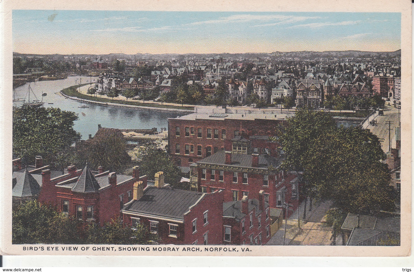 Norfolk - Bird's Eye View Of Ghent, Showing Mobray Arch - Norfolk