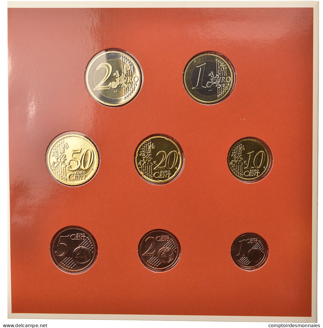 Autriche, Coffret, 2004, 1c à 2€, FDC - Autriche