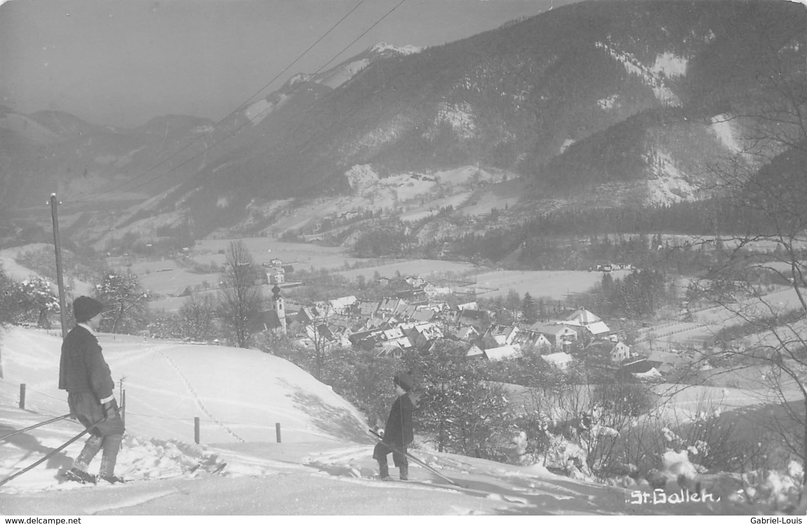 St Gallen Skifahrer - Saint-Gall