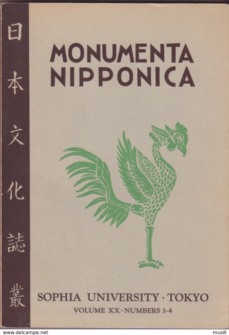 Monumenta Nipponica. Volume XX. Numbers 3-4. - Asia