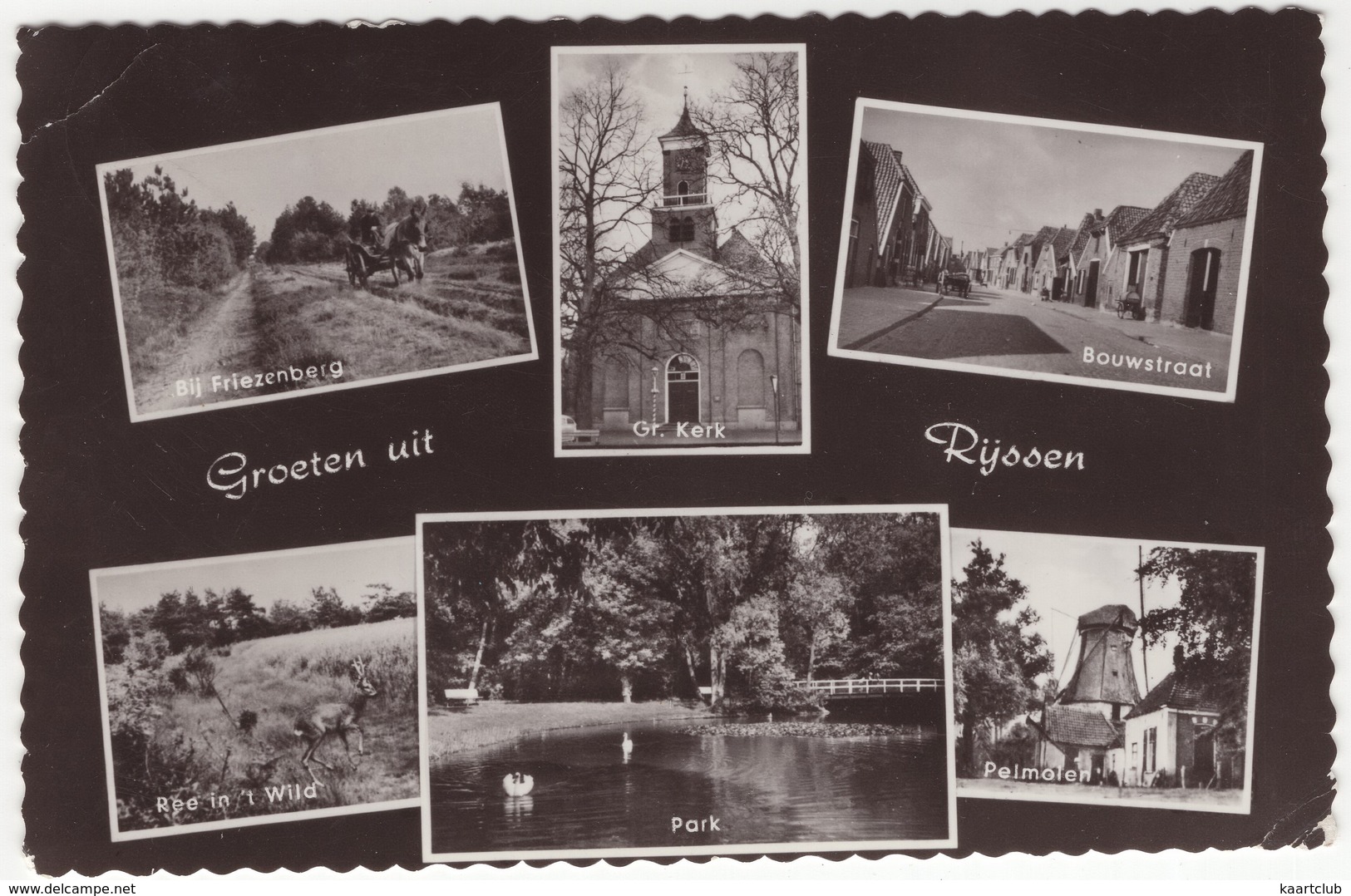 Groeten Uit Rijssen - (Bij Friezenberg, Gr. Kerk, Bouwstraat, Ree In T Wild, Park, Pelmolen) - Rijssen