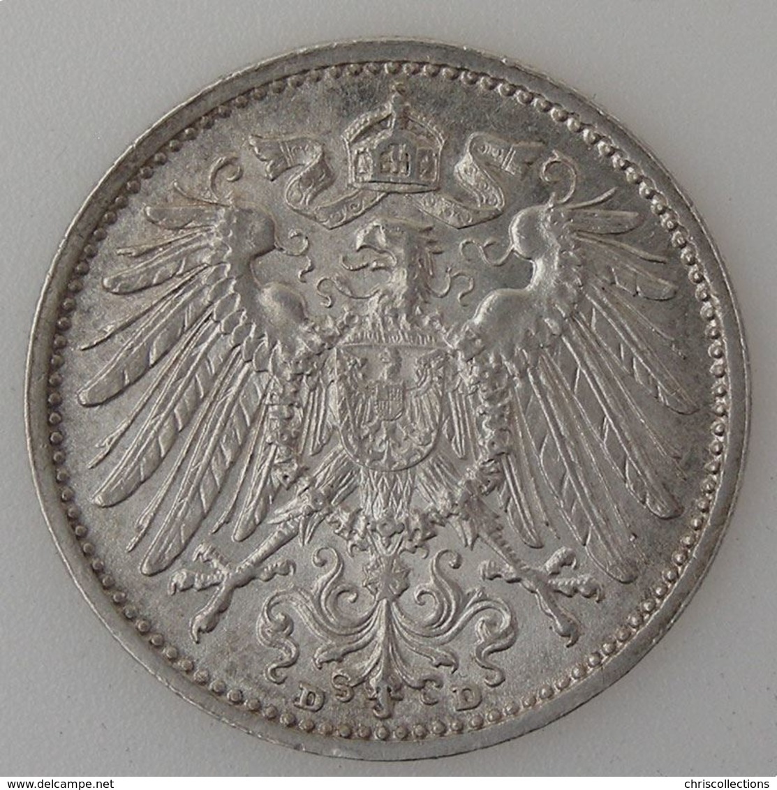 Allemagne, Empire, 1 Mark 1910 D, TTB, KM#14. - 1 Mark