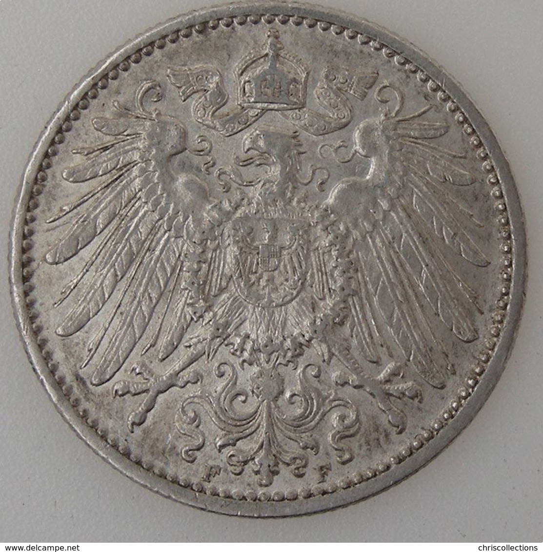 Allemagne, Empire, 1 Mark 1910 F, TTB, KM#14. - 1 Mark