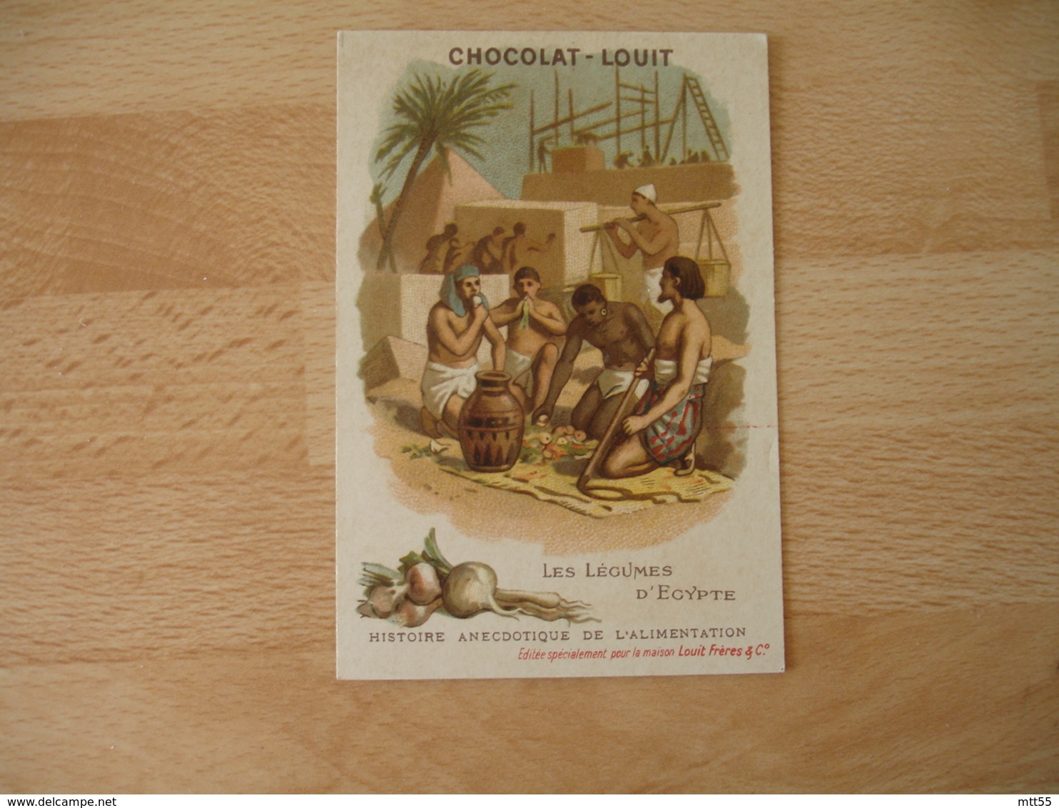 Les Legumes D Egypte  Histoire Anecdotique Alimentation Chocolat Loiut  Chromo - Louit