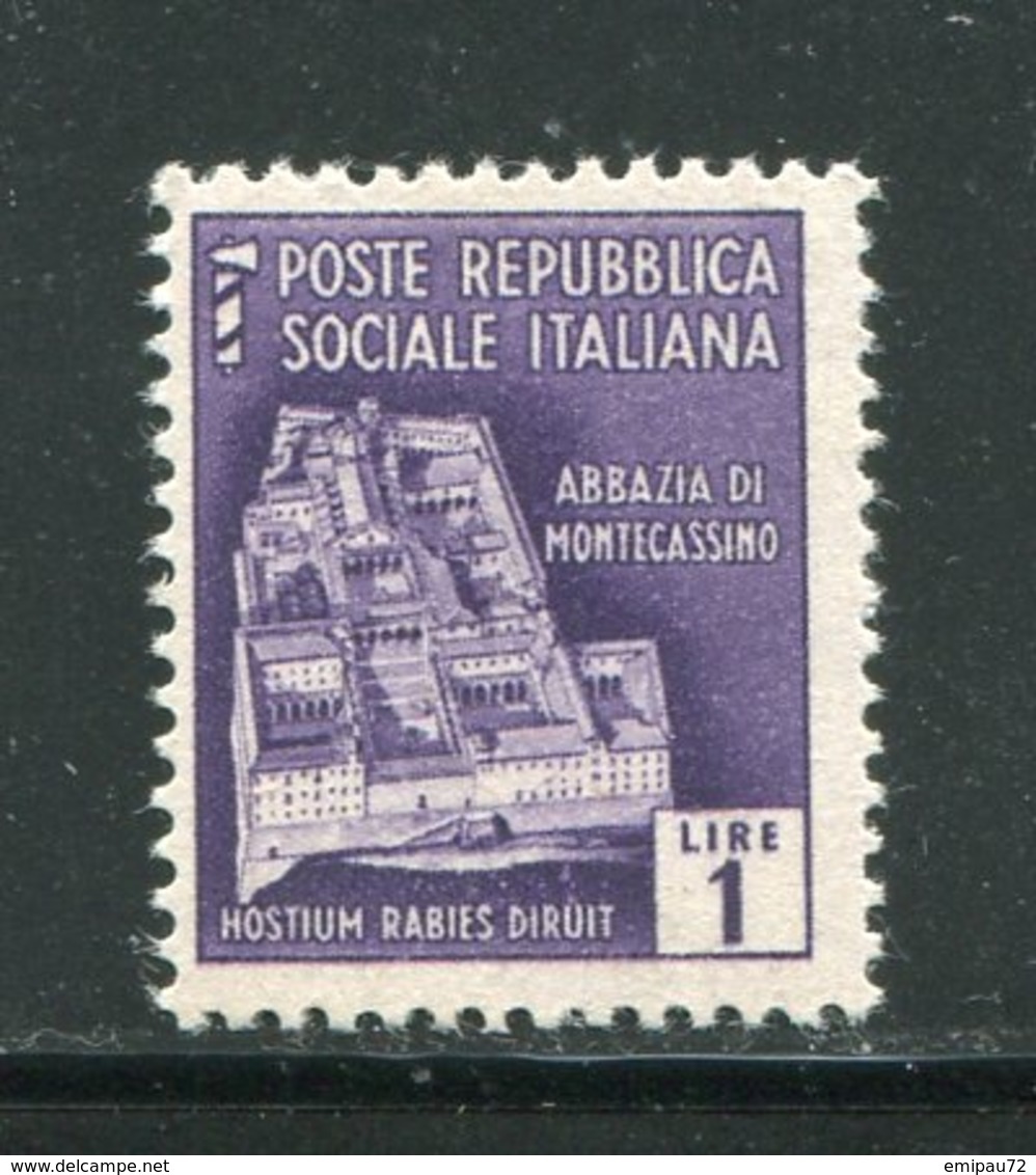 ITALIE- République Sociale Italienne- Y&T N°38- Neuf Sans Charnière ** - Mint/hinged