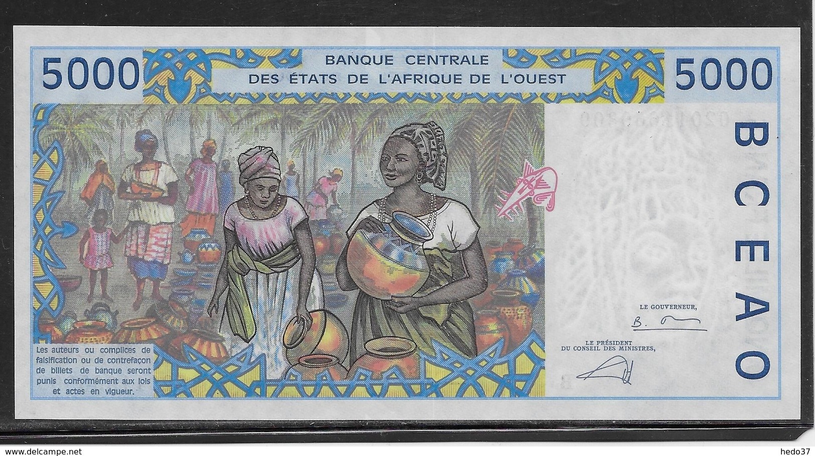 Bénin - 1000 Francs - Pick N°213Bm - NEUF - Benin