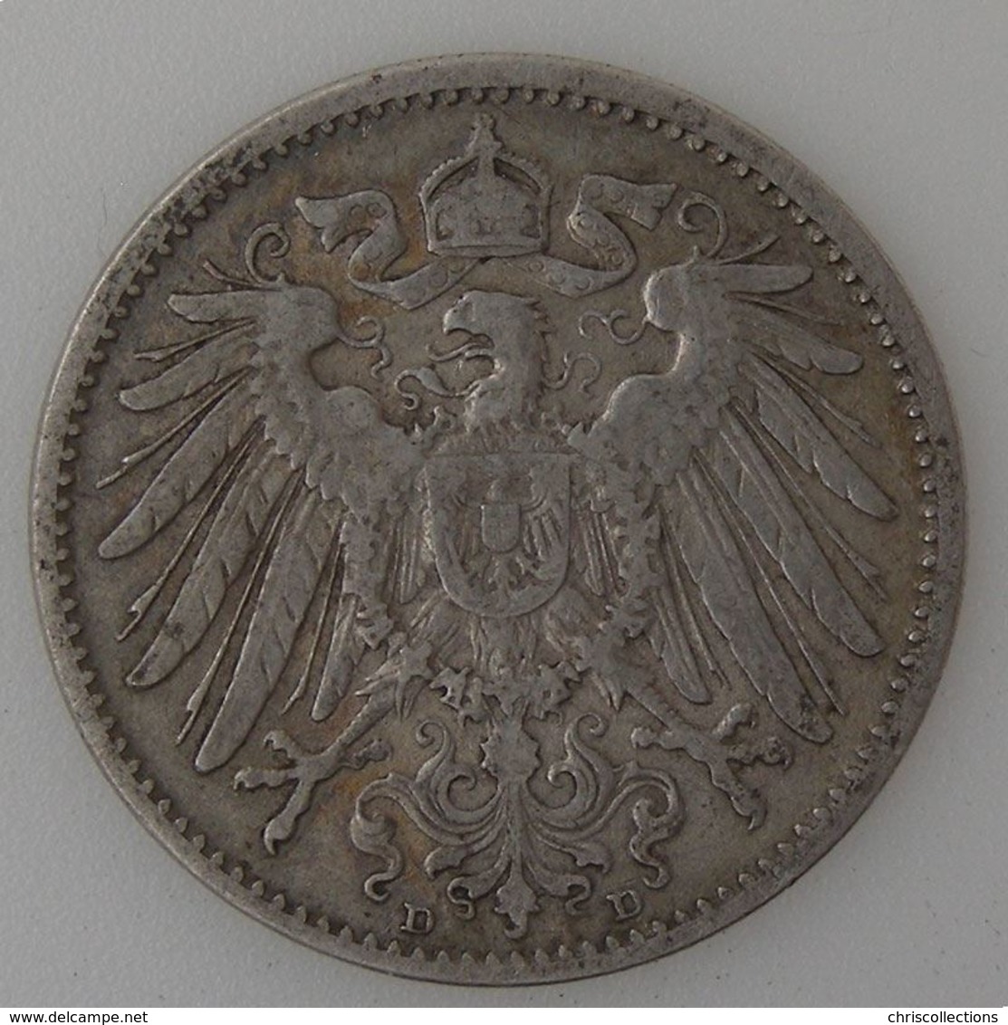 Allemagne, Empire, 1 Mark 1893 D, TB/TTB, KM#14. - 1 Mark