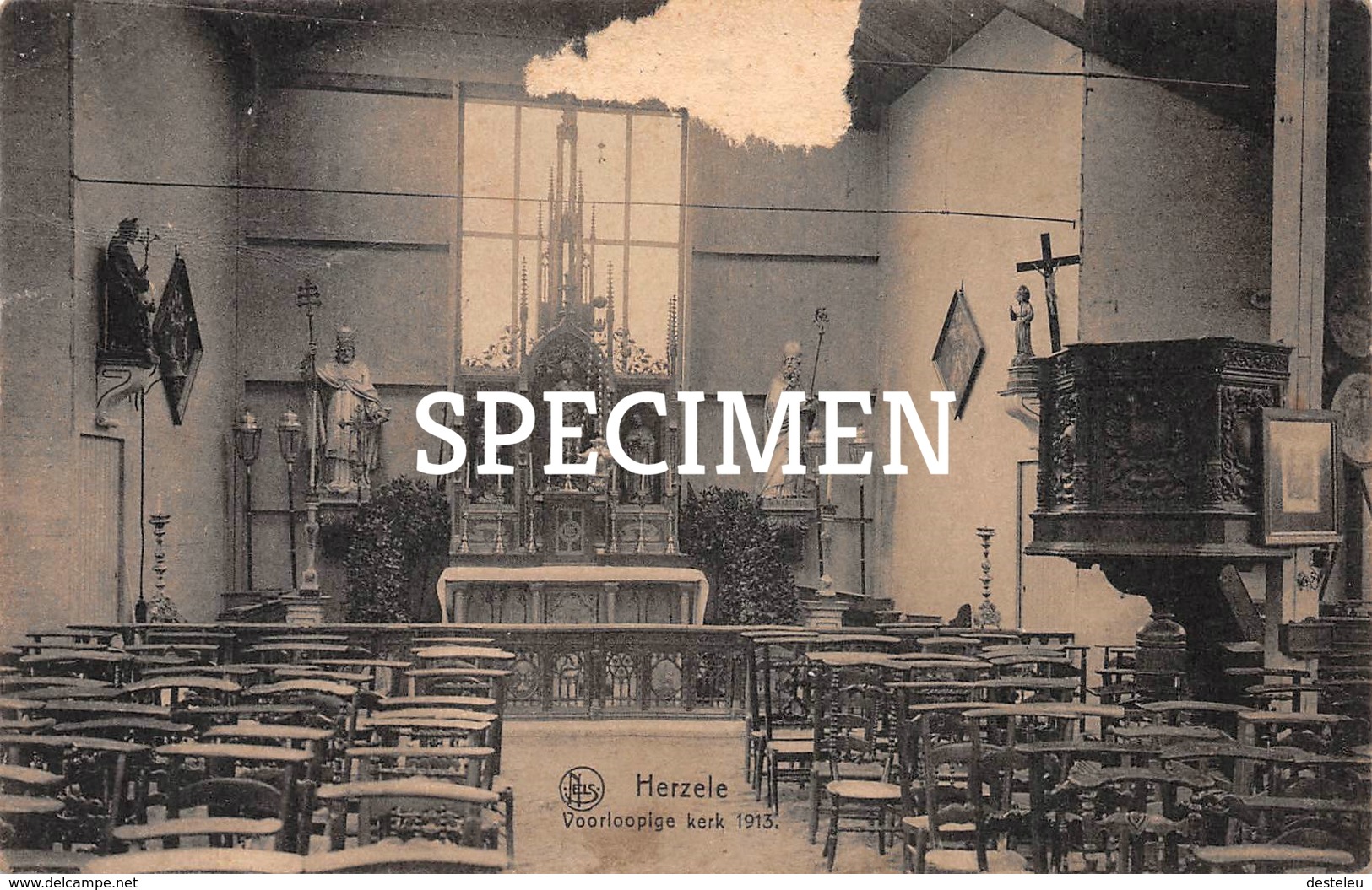 Voorlopige Kerk 1913 -  Herzele - Herzele