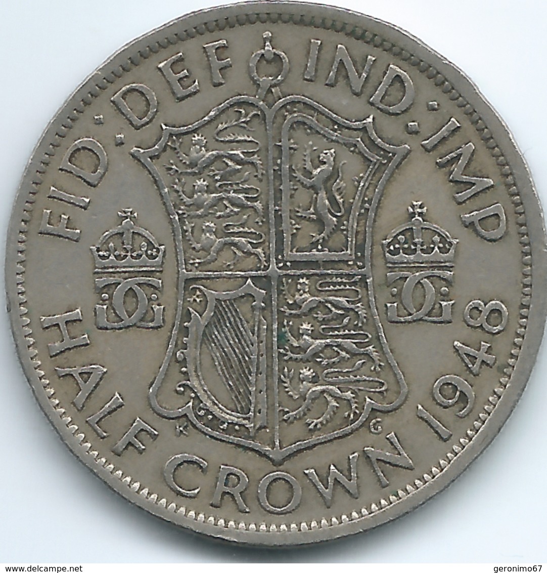 United Kingdom / Great Britain - 1948 - George VI - ½ Crown - KM866 - K. 1/2 Crown