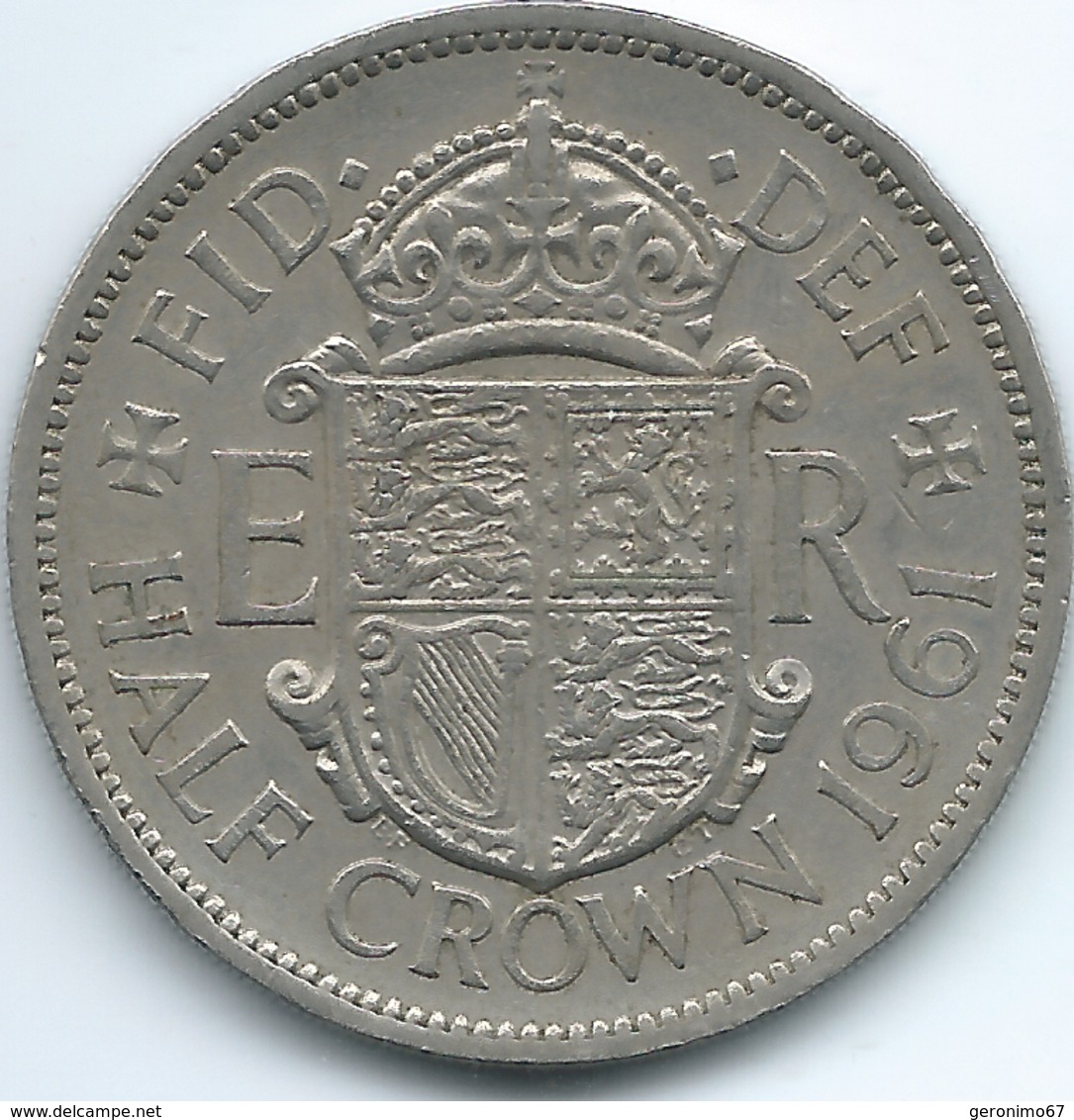 United Kingdom / Great Britain - 1961 - Elizabeth II - ½ Crown - KM907 - K. 1/2 Crown