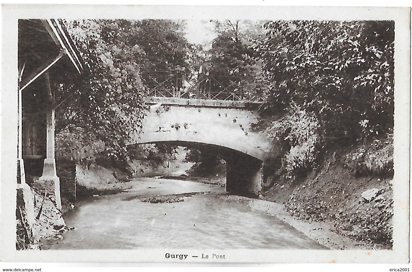 Gurgy. Le Pont Sur La Rivière. - Gurgy