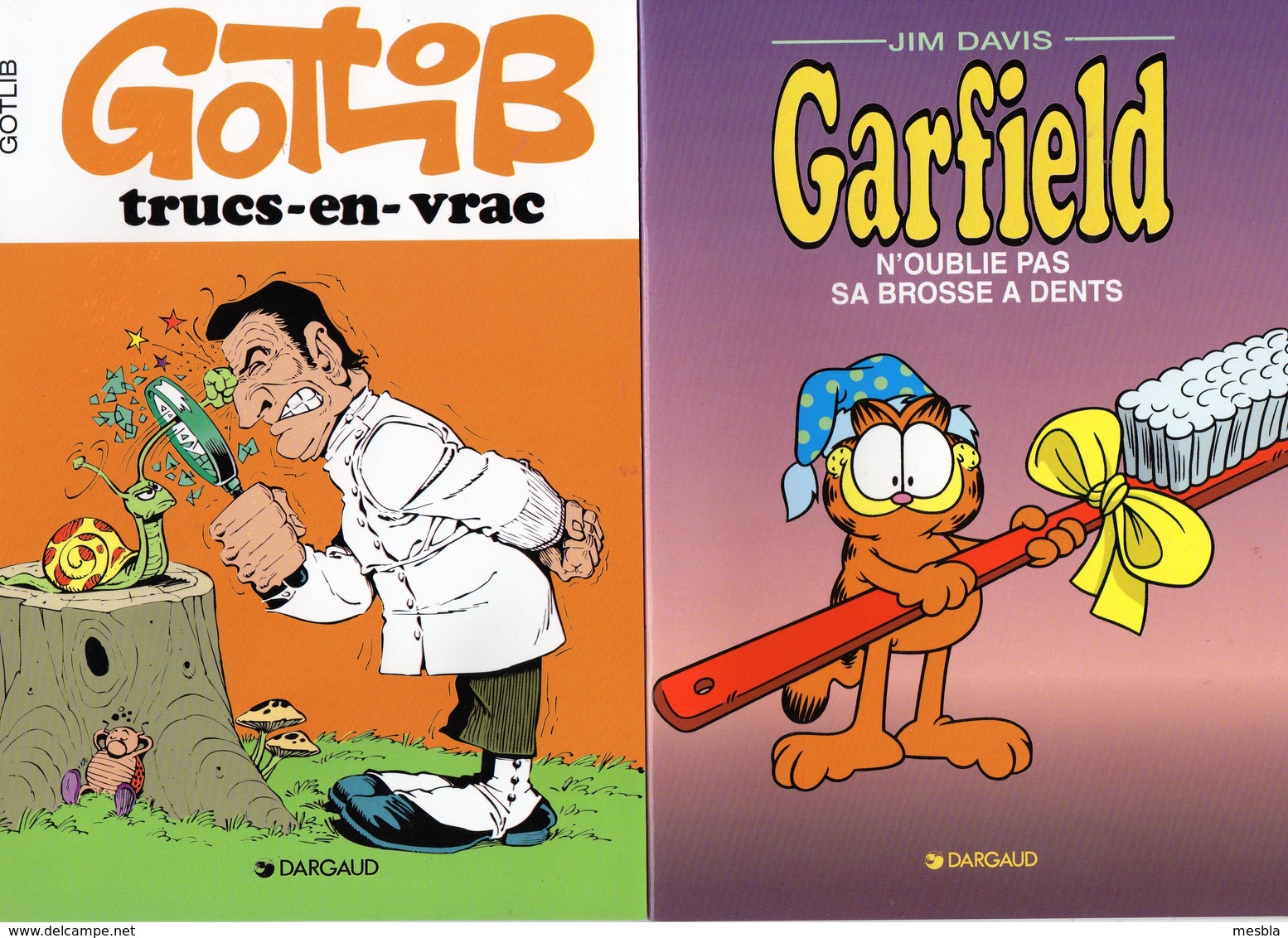 3 MINI  BD -  Publicités Chewing Gums  HOLLYWOOD - STIMOROM - TONIGUM -  GARFIELD, THORGAL, GOTLIB - Wholesale, Bulk Lots