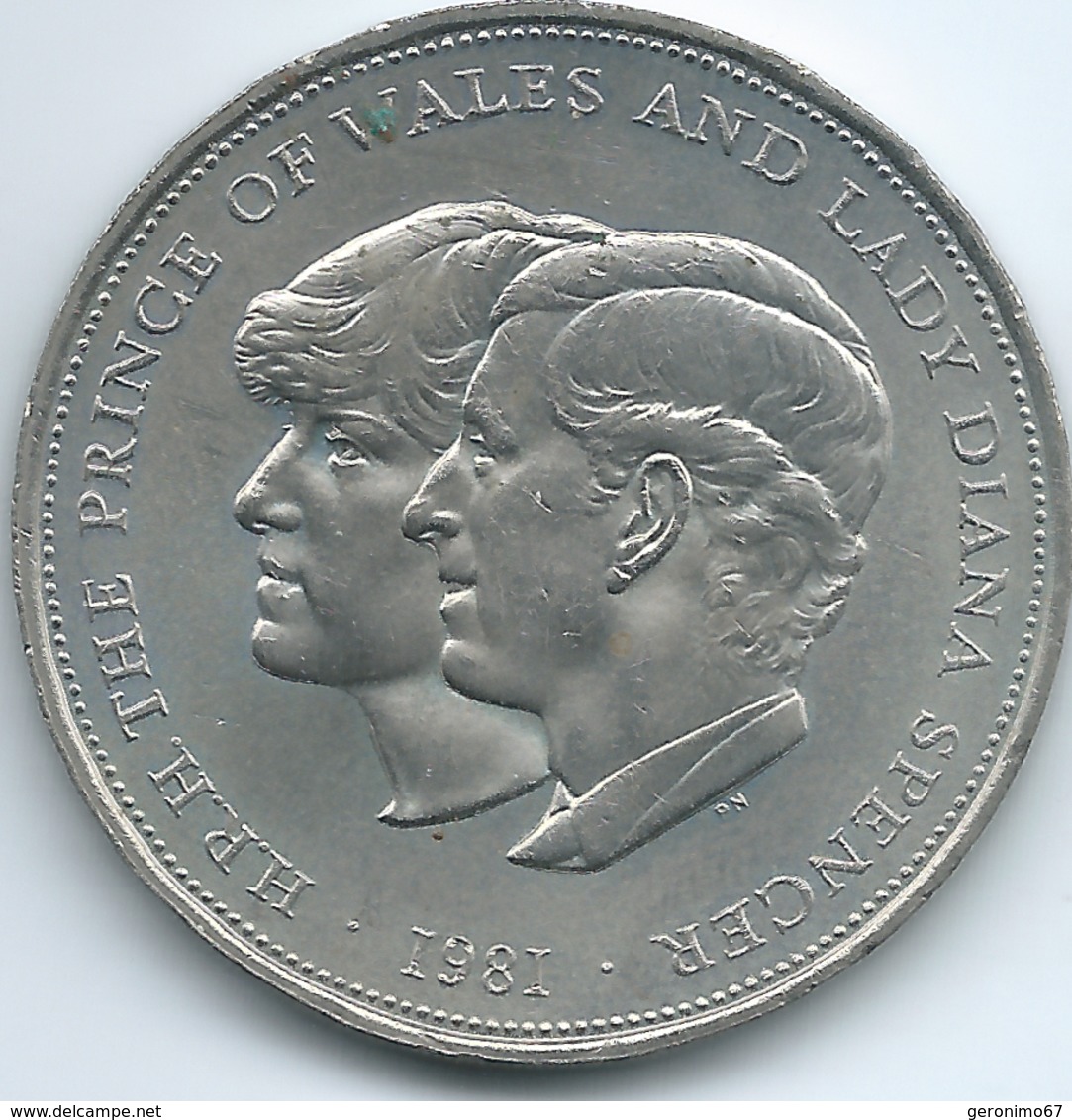 United Kingdom - 1981 - Elizabeth II - 25 Pence - Wedding Of Prince Charles & Lady Diana Spencer - KM925 - 25 New Pence