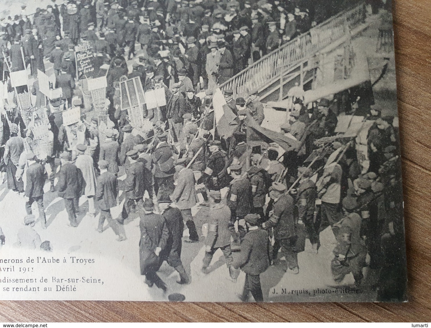 CPA Dpt 10 Manifestation Des Vignerons De L'aube A Troyes Le 9 Avril 1911  (livraison Gratuit France) - Troyes