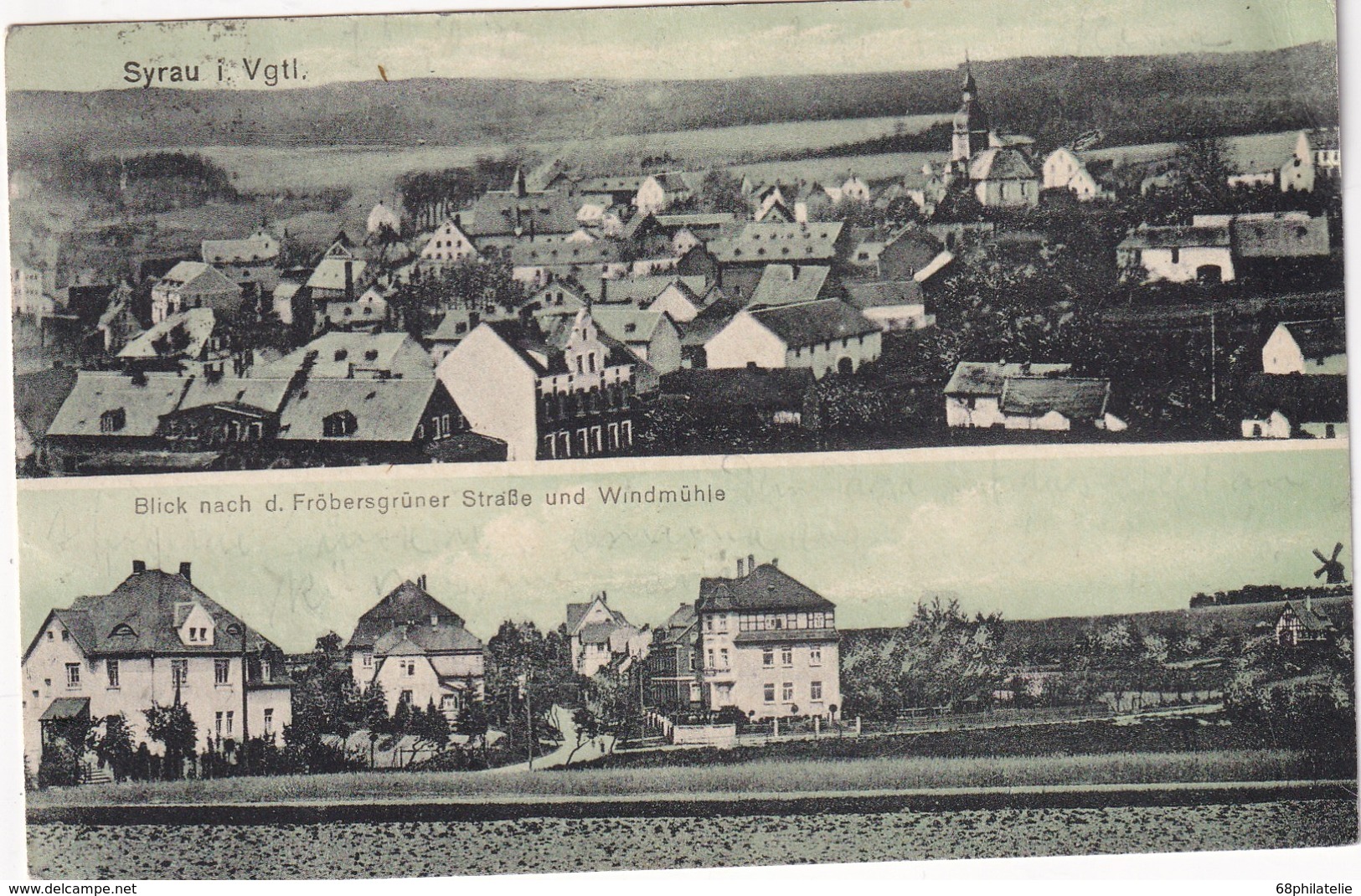 ALLEMAGNE 1923   CARTE POSTALE  DE SYRAU - Syrau (Vogtland)