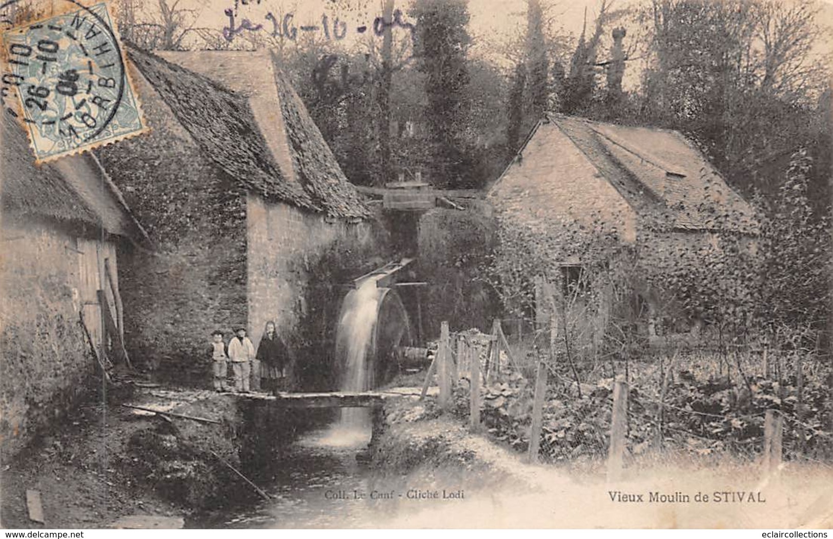 Stival       56       Vieux Moulin A Eau Et Sa Roue       (Voir Scan) - Autres & Non Classés