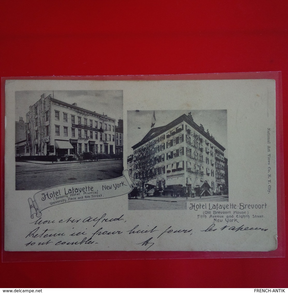 NEW YORK HOTEL LAFAYETTE BREVVORT FITTH AVENUE AND EIGHTH STREET - Other & Unclassified