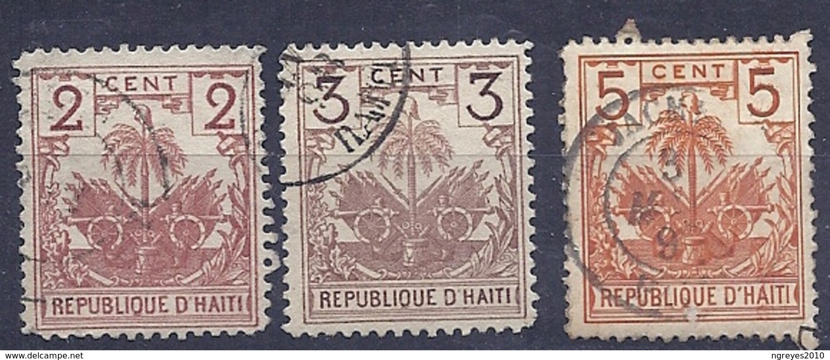 200034184  HAITI  YVERT   Nº  30/34/35 - Tahití