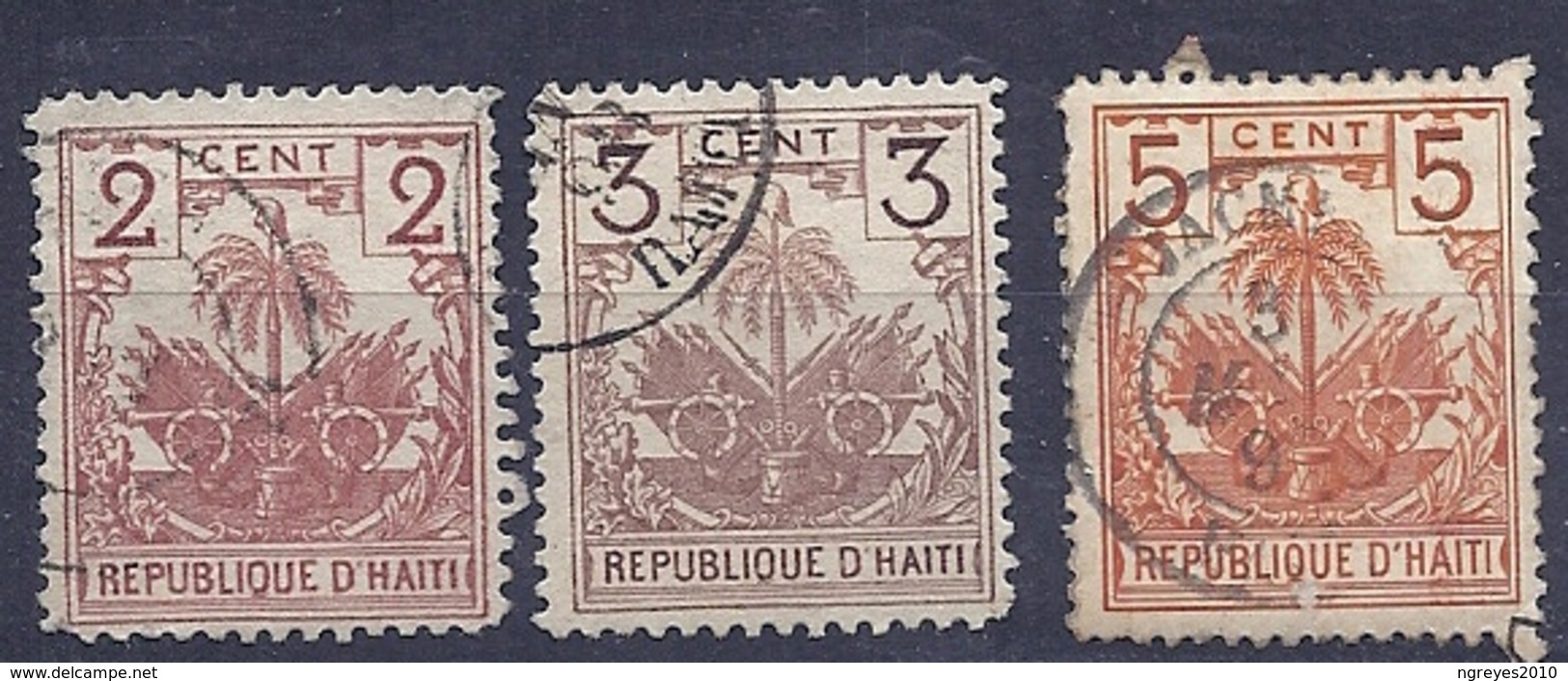 200034184  HAITI  YVERT   Nº  30/34/35 - Tahiti
