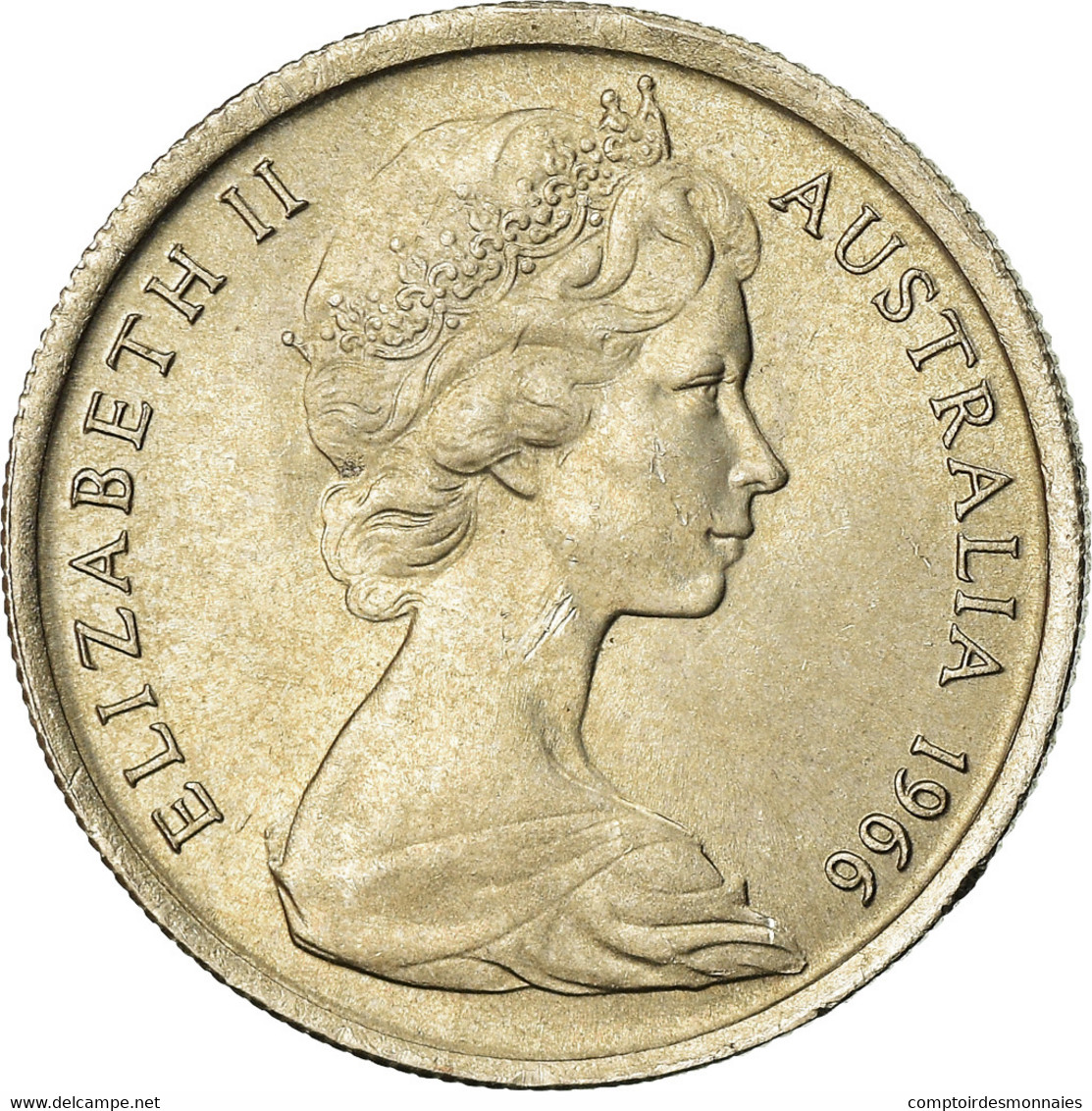 Monnaie, Australie, Elizabeth II, 5 Cents, 1966, TTB, Copper-nickel, KM:64 - 5 Cents