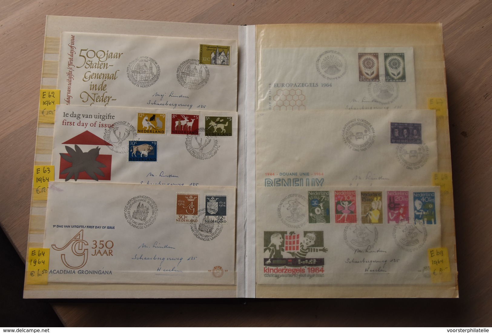 VD 1 ++ NETHERLANDS NEDERLAND LOT FDC'S USED AND BLANK. CHECK FOR PACKAGE SHIPMENT COSTS!!!!!!! - FDC