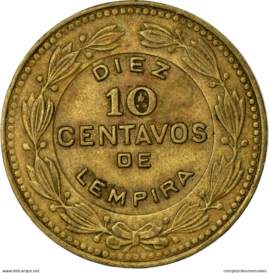 Monnaie, Honduras, 10 Centavos, 1989, TTB, Laiton, KM:76.1a - Honduras