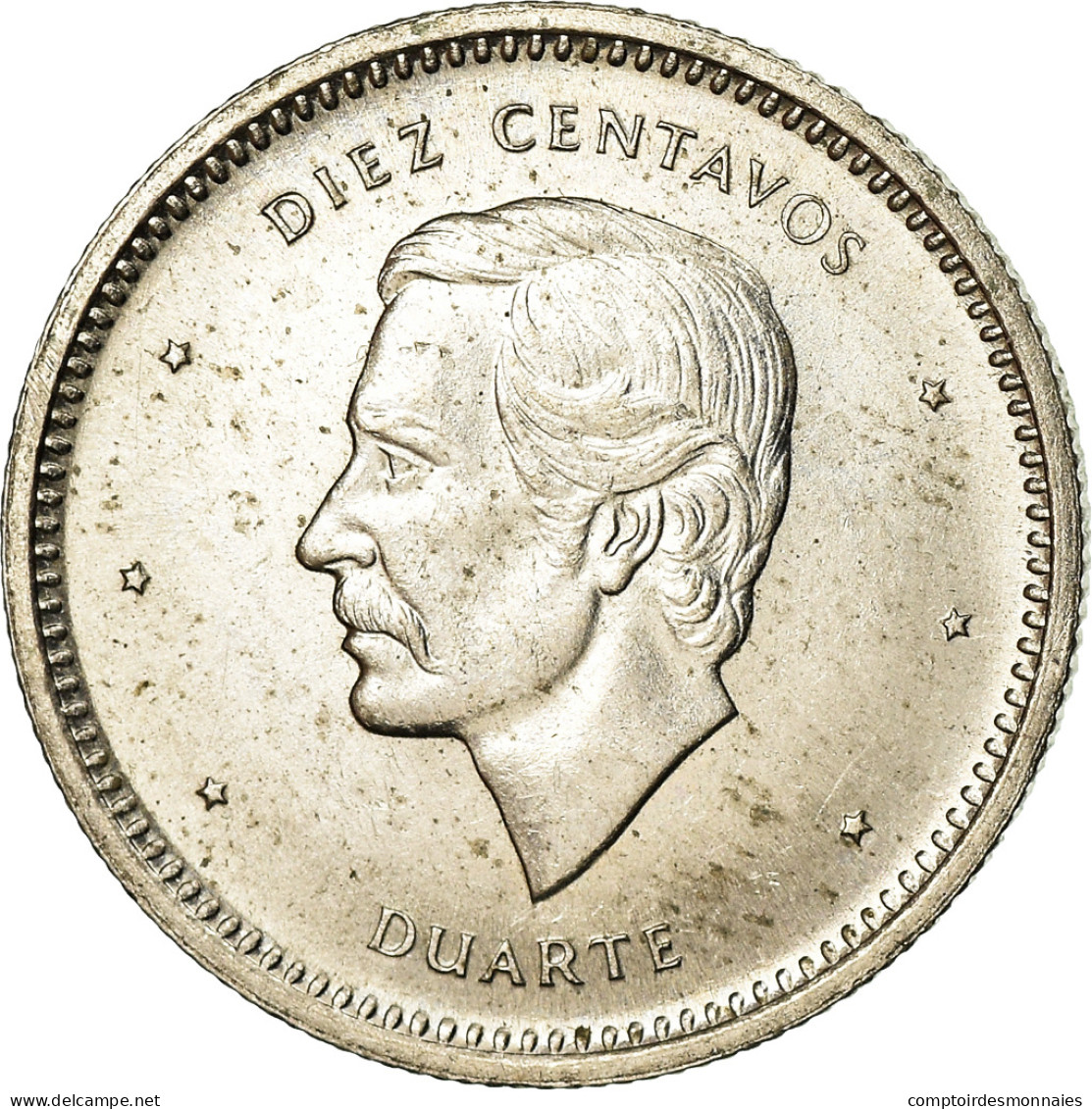 Monnaie, Dominican Republic, 10 Centavos, 1987, Dominican Republic Mint, TTB - Dominicaine