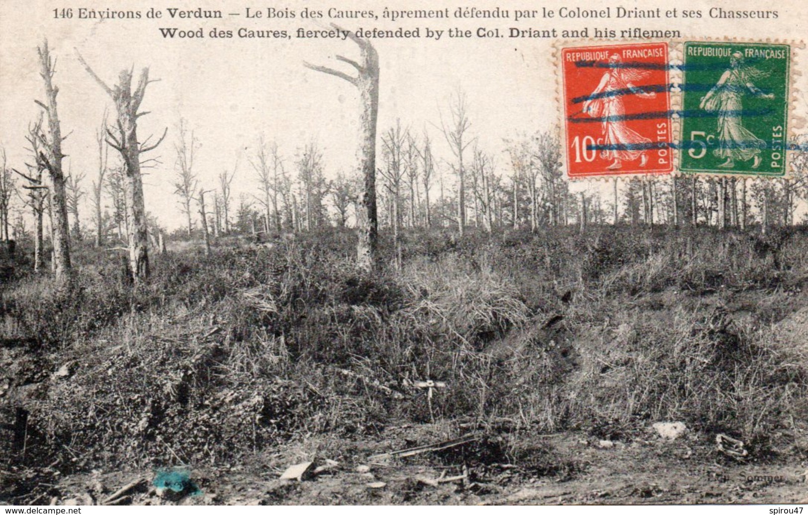 CPA ENVIRONS DE VERDUN - LE BOIS DES CAURES APREMENT DEFENDU PAR LE COLONEL DRIANT ET SES CHASSEURS - Andere & Zonder Classificatie