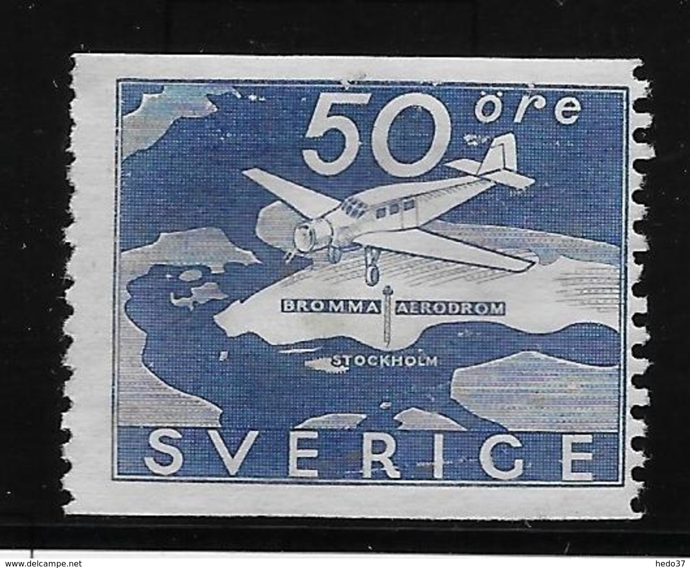 Suède Poste Aérienne N°6 - Neufs Sans Gomme - TB - Unused Stamps