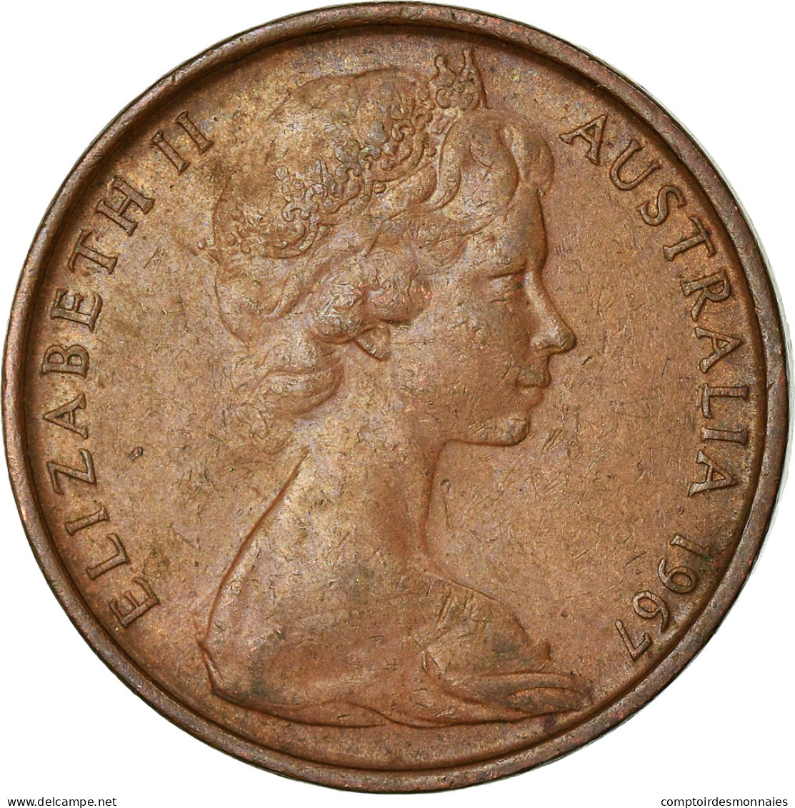 Monnaie, Australie, Elizabeth II, 2 Cents, 1967, TTB, Bronze, KM:63 - 2 Cents