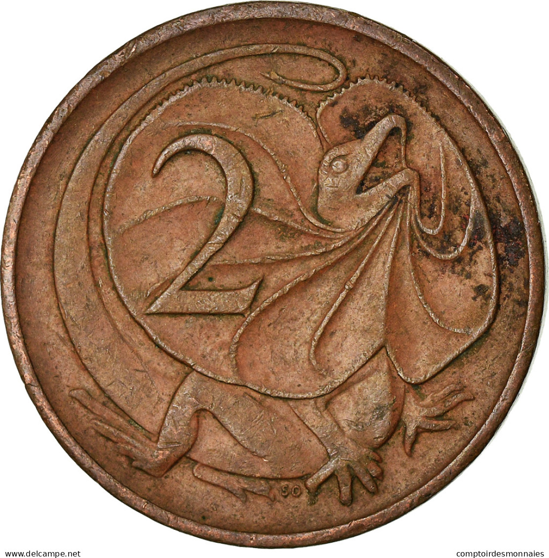 Monnaie, Australie, Elizabeth II, 2 Cents, 1970, TTB, Bronze, KM:63 - 2 Cents