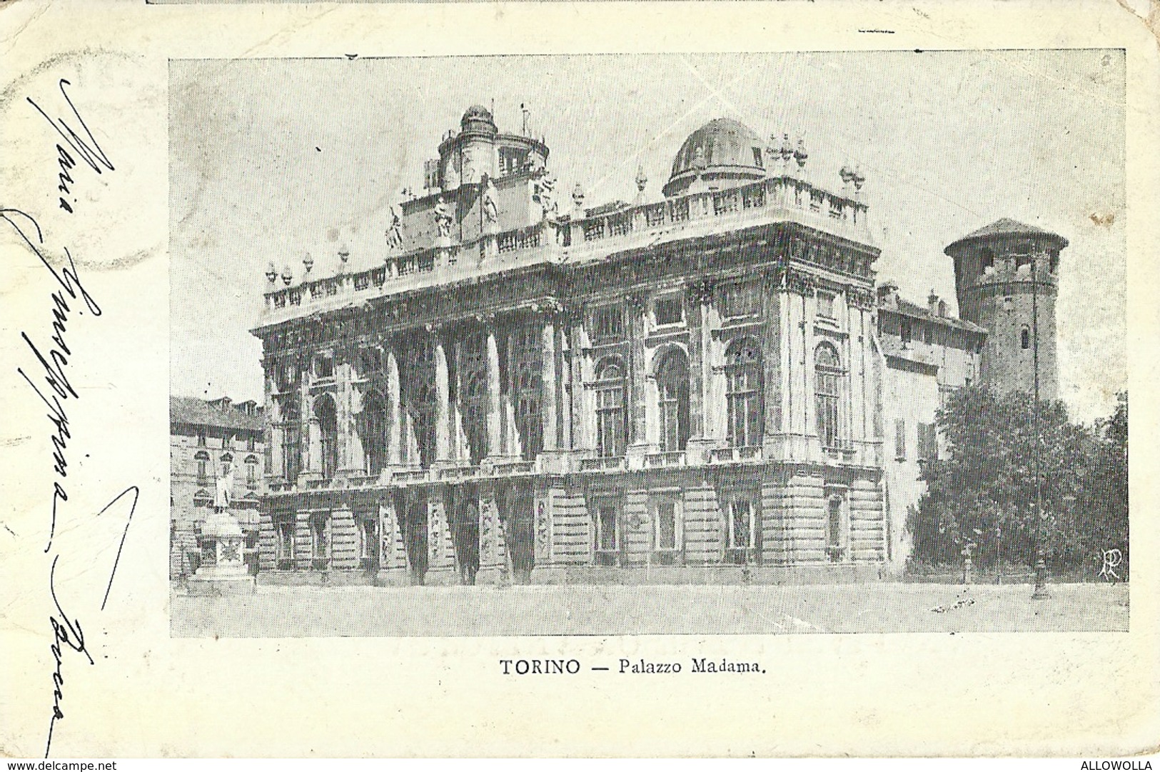 7795" TORINO-PALAZZO MADAMA "  - CARTOLINA POSTALE ORIGINALE SPEDITA 1904 - Palazzo Madama