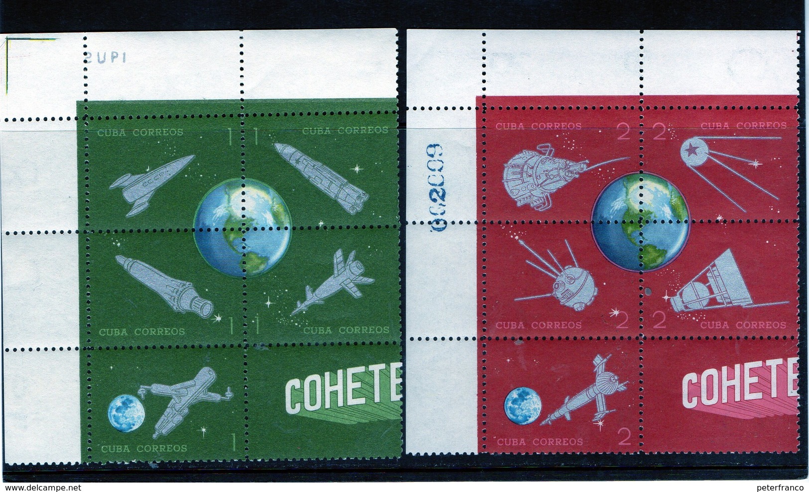 CG33 - 1964 Cuba - Satelliti Spaziali - Amérique Du Nord